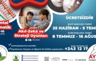 Osmangazi Belediyesi Emek Yetenek Evi’nde yaz dönemi kursları başlıyor