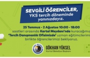 Kartal Belediyesi’nden Üniversite Adaylarına YKS Tercih Danışmanlığı