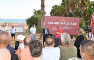 Manavgat Çolaklı 2 Halk Plajı açıldı