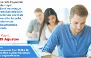Seyhan Belediyesi üniversite hazırlık kurslarına kayıt başladı