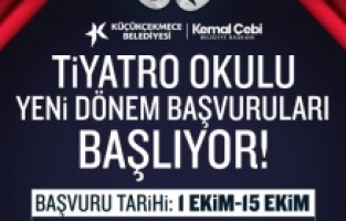 Küçükçekmece Belediyesi Tiyatro Okulu yeni yetenekler arıyor