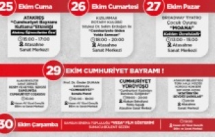 Atakum Belediyesi’nden 29 Ekim’e özel program