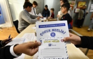 Başkentli çocuklar sandık başında