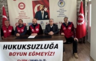 DİSK Akdeniz Bölge Temsilcisi Küçük: "Hukuksuzluğa ve Baskılara Boyun Eğmeyeceğiz!"