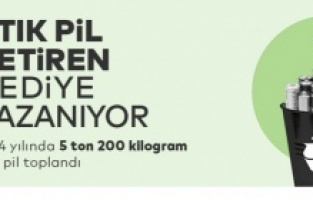 Ataşehirliler atık pilleri toplayıp hediye kazanıyor