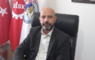 DİSK Akdeniz Bölge Temsilcisi Vedat Küçük: "DİSK'in emek ve demokrasi mücadelesi 58 yaşında sürüyor"