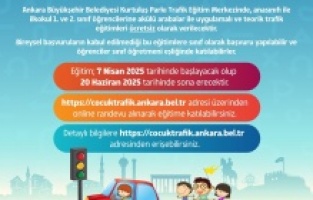 Ankara Büyükşehir'den çocuklara trafik eğitimi