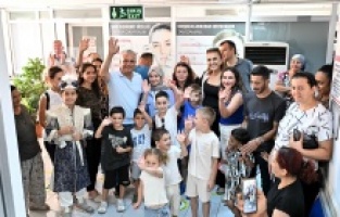 Başkan Uysal’dan sünnet çocuklarına ziyaret