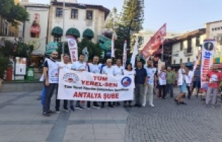 Tüm Yerel Sen Antalya Şube Başkanı Hasan Balık'tan “İnsanca Ücret” Talebi