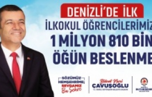 Başkan Çavuşoğlu’ndan miniklere 1 milyon 810 bin sağlık dolu öğün