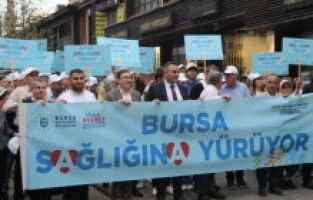 Bursalılar, sağlık için yürüdü