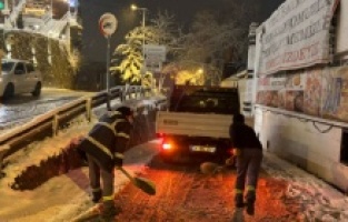 Kartal Belediyesi Kar Yağışına Karşı Teyakkuzda