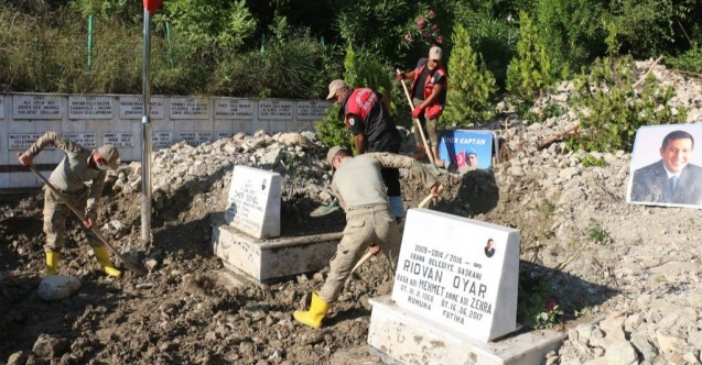 Bozkurt'ta toprak altında kalan Şehitlik, yeniden gün yüzüne çıkarıldı