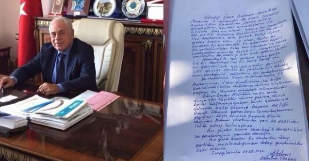 AKP'li isim özür dileyip istifa etti!