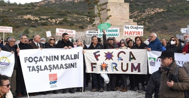 Foça#039;da taş ocağına iptal!