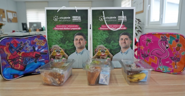 Ataşehir#039;de öğrencilere kırtasiye ve beslenme yardımı