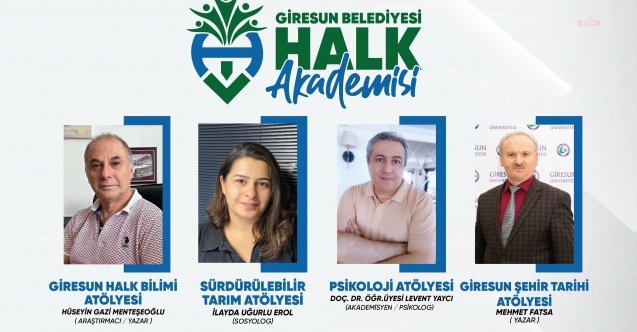 Giresun Belediyesi’nin Halk Akademisi’nde yeni dönem