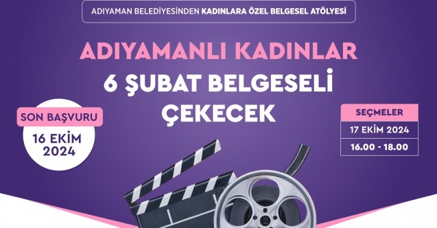 Adıyaman Belediyesi kadınlara Belgesel Atölyesi düzenliyor