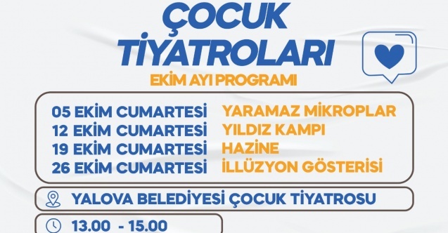 Yalova'da Ekim ayı, çocuklar için etkinliklerle başlıyor