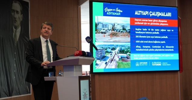 Adıyaman Belediye Başkanı Tutdere Belediye borçlarını açıkladı