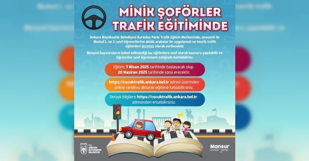 Ankara Büyükşehir#039;den çocuklara trafik eğitimi