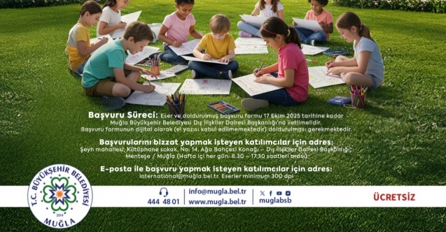 Muğlalı Çocuklar Dünyaya Barışı Resmedecek