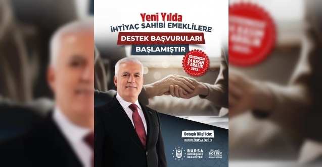 Bursa'da emeklilere yeni yıl müjdesi