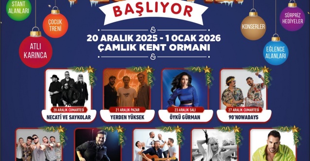 Yılbaşı Festivali Çamlık Kent Ormanı’nda başlıyor
