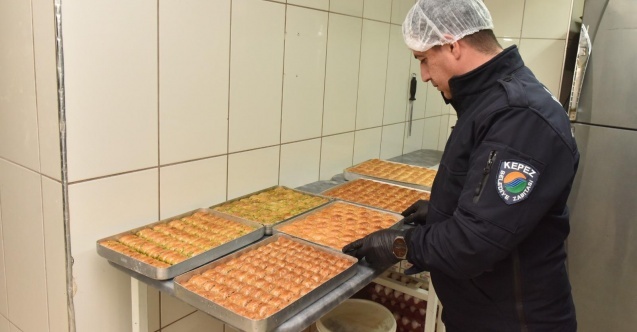Kepez’de Ramazan öncesi tatlıcılara sıkı denetim
