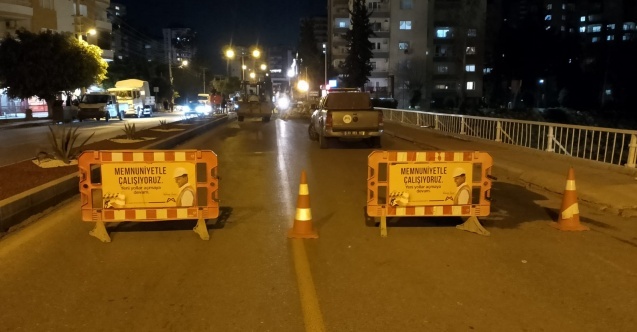 Mersin Büyükşehir'den gece mesaisi